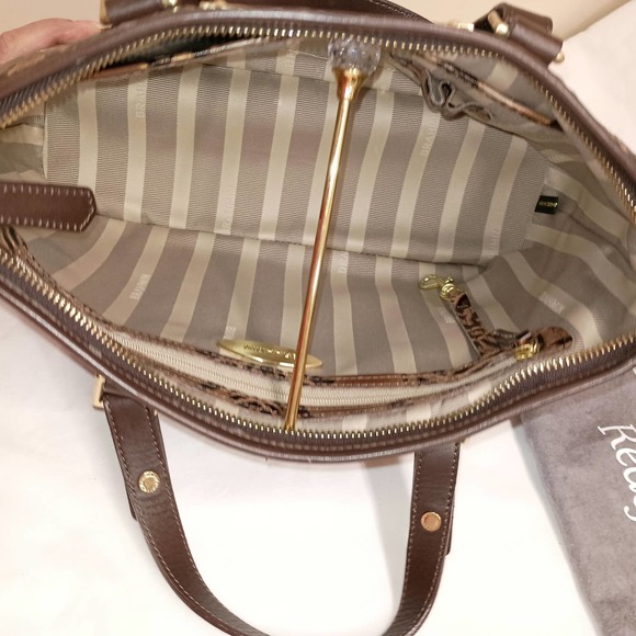 Brahmin Expresso Fresco Small Asher Tote. No shoulder strap! - Picture 4 of 9